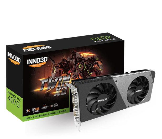 INNO3D GeForce RTX 4070 Twin X2 12GB GDDR6 - 1286306 - zdjęcie